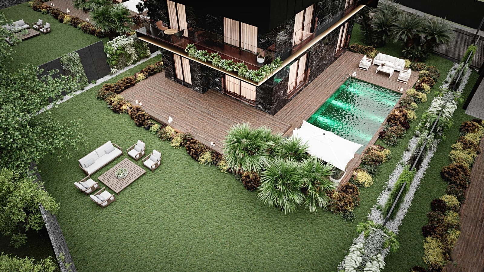 Superb Smart-Home Duplex Villas in Istanbul For Sale - Exterior spaces