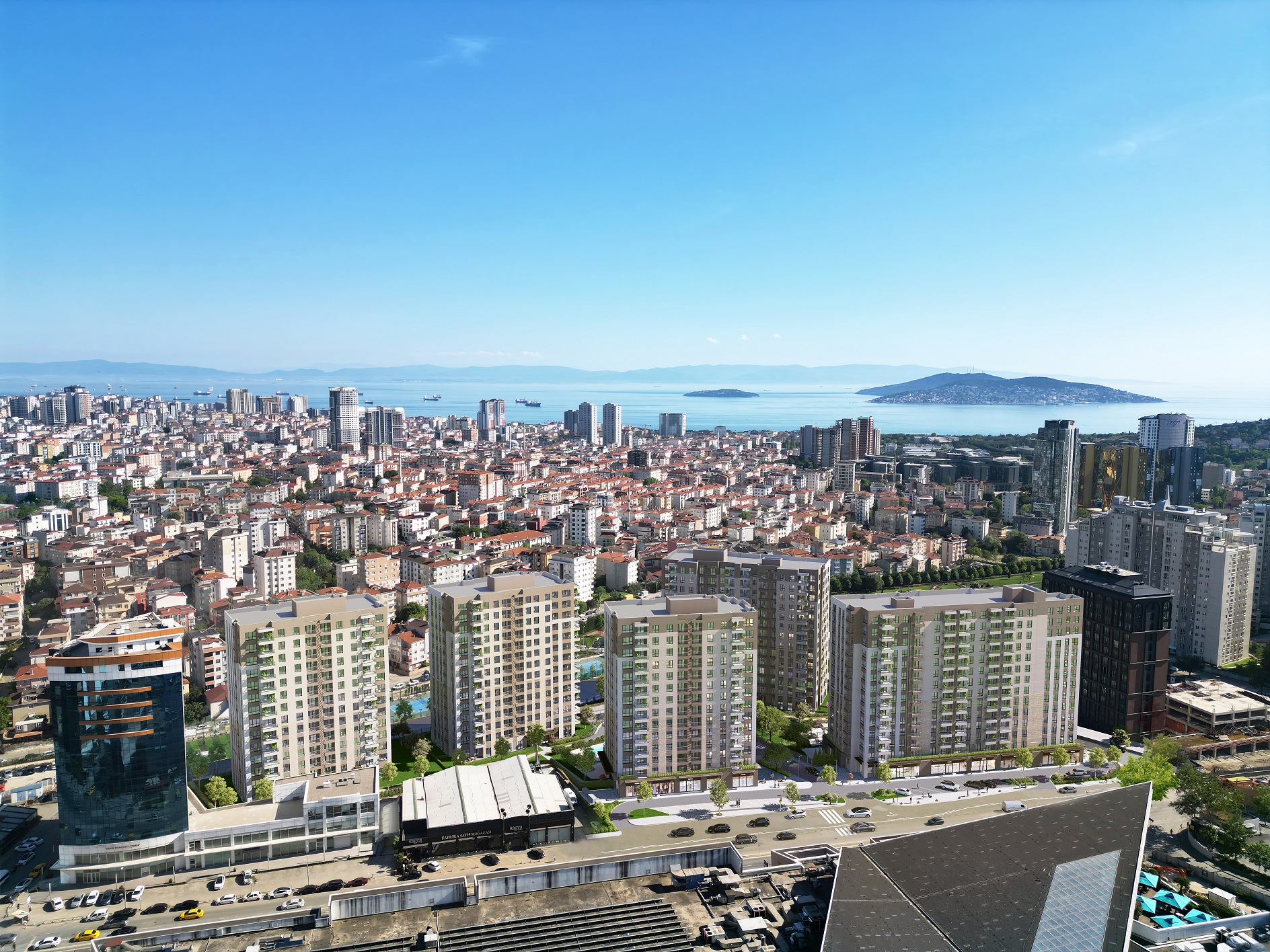 Off-Plan Luxurious Istanbul Asian Apartments For Sale - Complex near the seaside