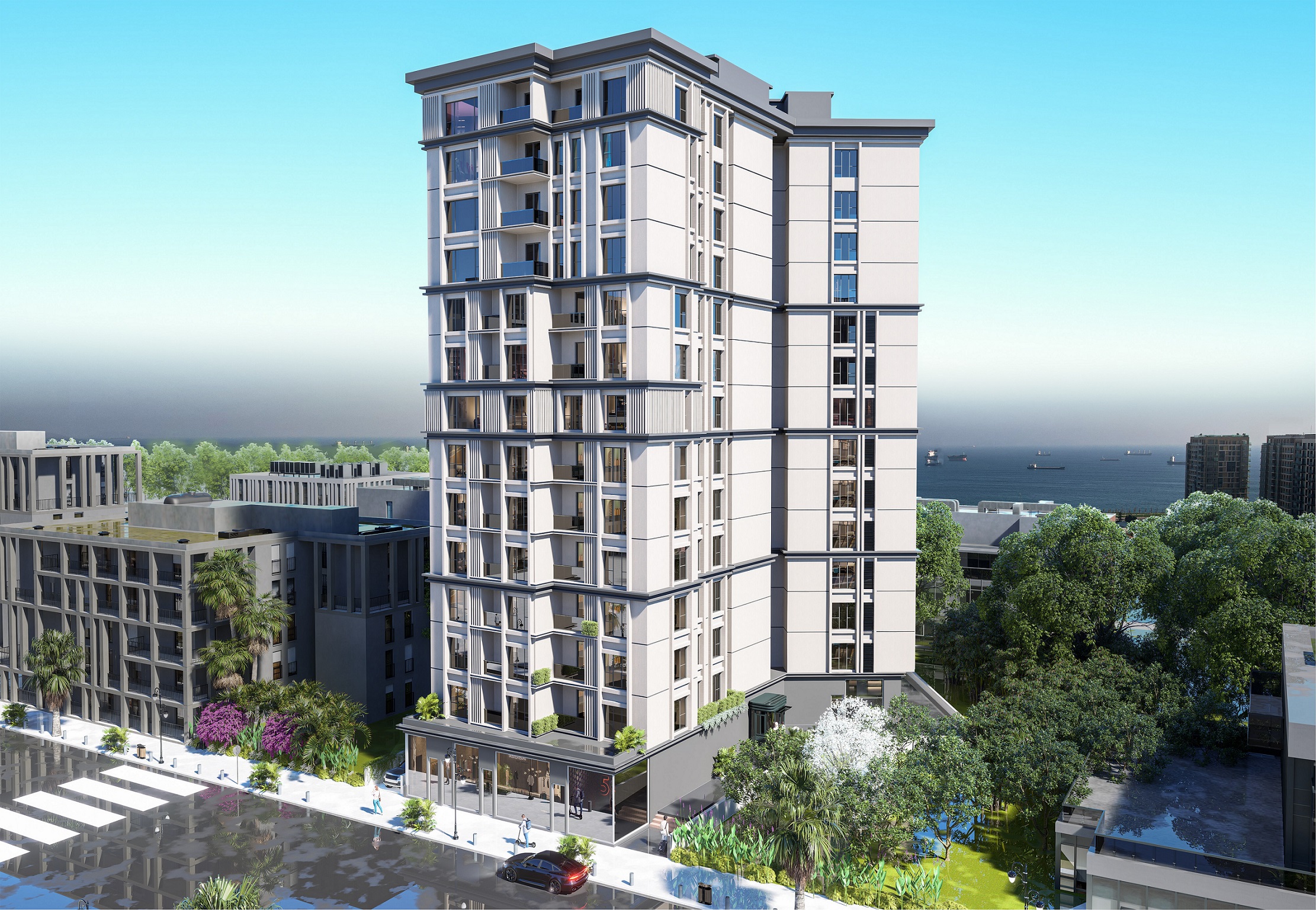 Smart Home Apartments For Sale In Istanbul - Main view of the apartment complex