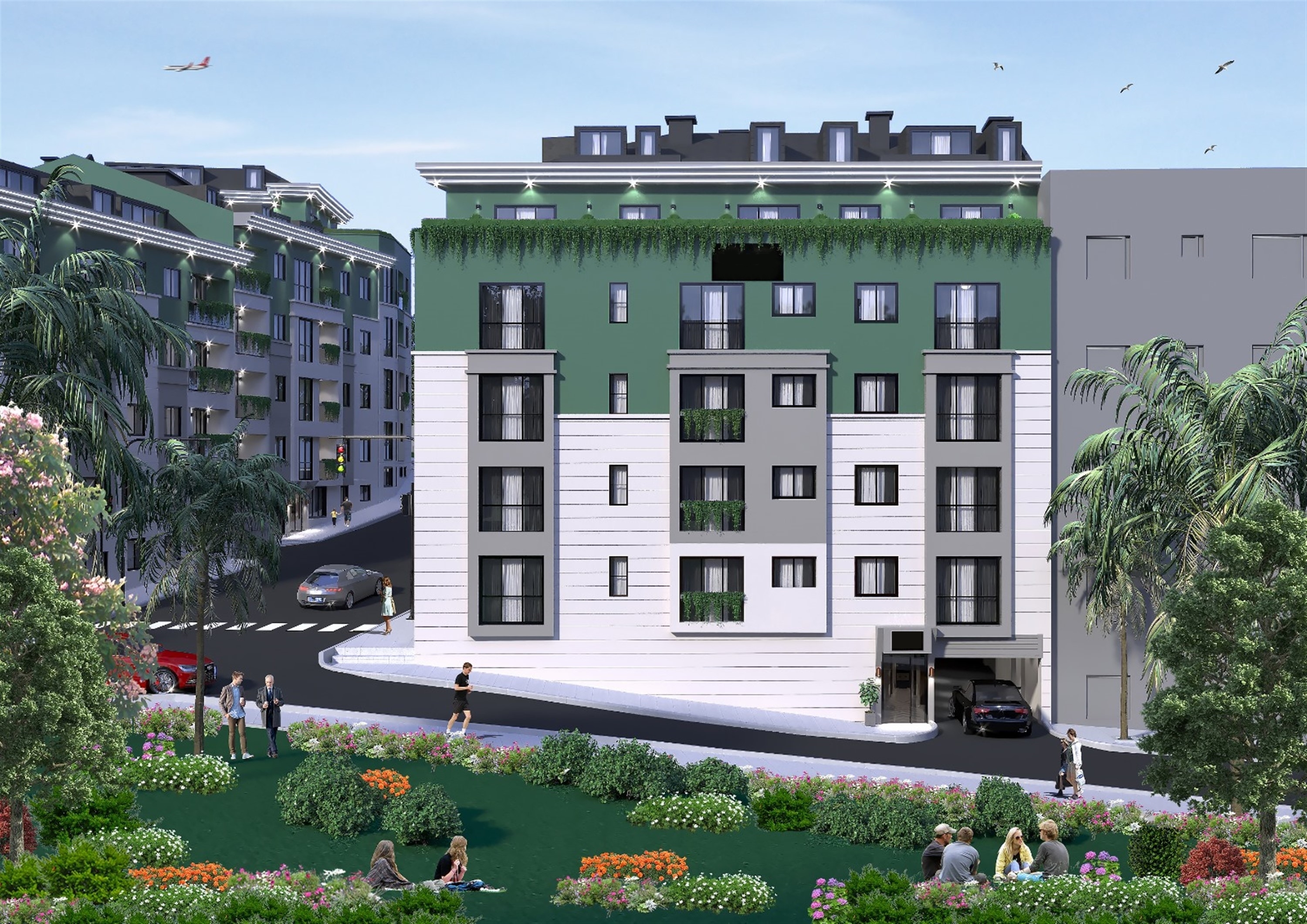 Simplistic Property Investments In Istanbul For Sale - A modern single apartment block