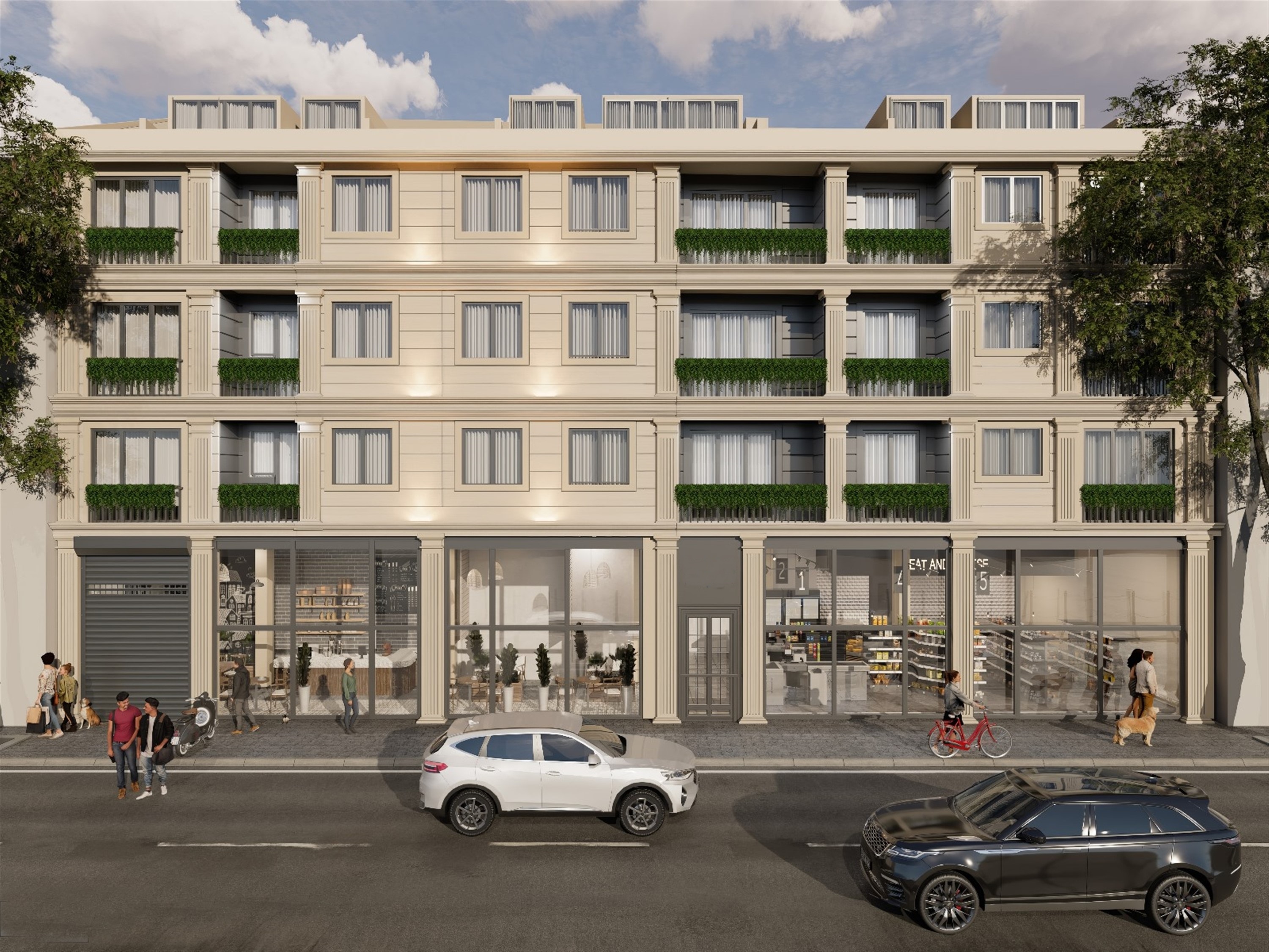 Istanbul Investment Properties For Sale - View to the apartments from the street