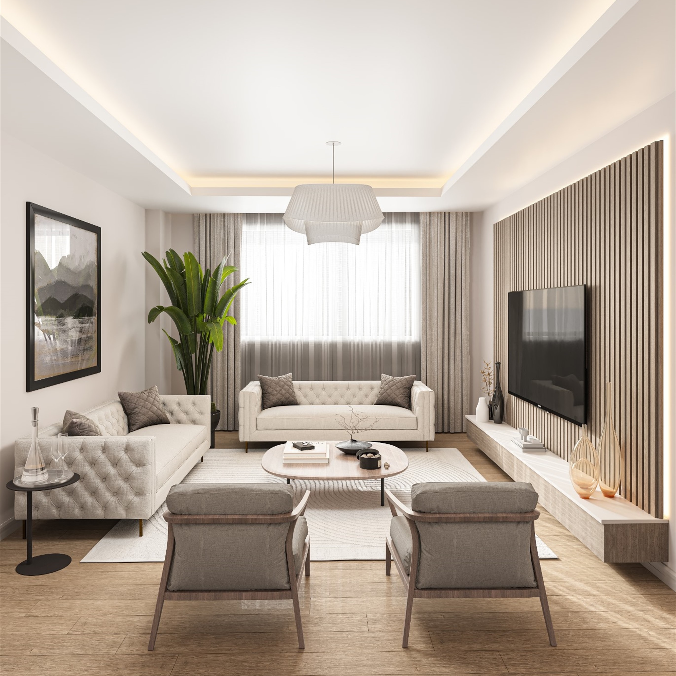 Alluring Great Value Properties In Istanbul For Sale - Modern, light and airy lounge area