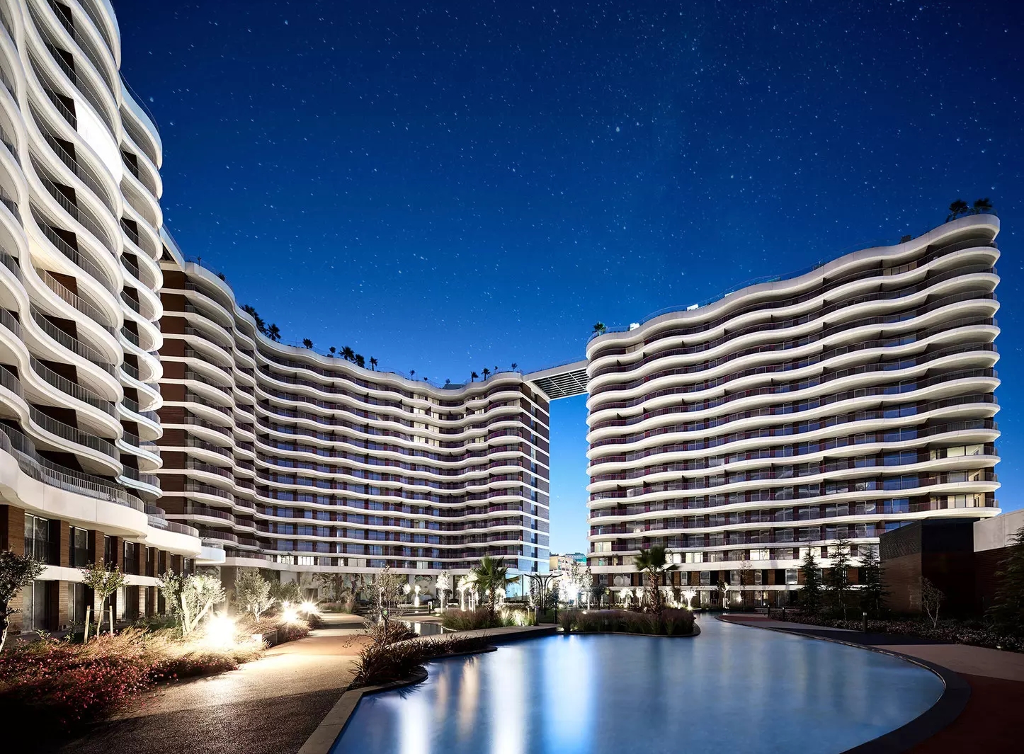 A Modern Three-Bedroom Apartment For Sale In Istanbul - Main view of the apartment complex