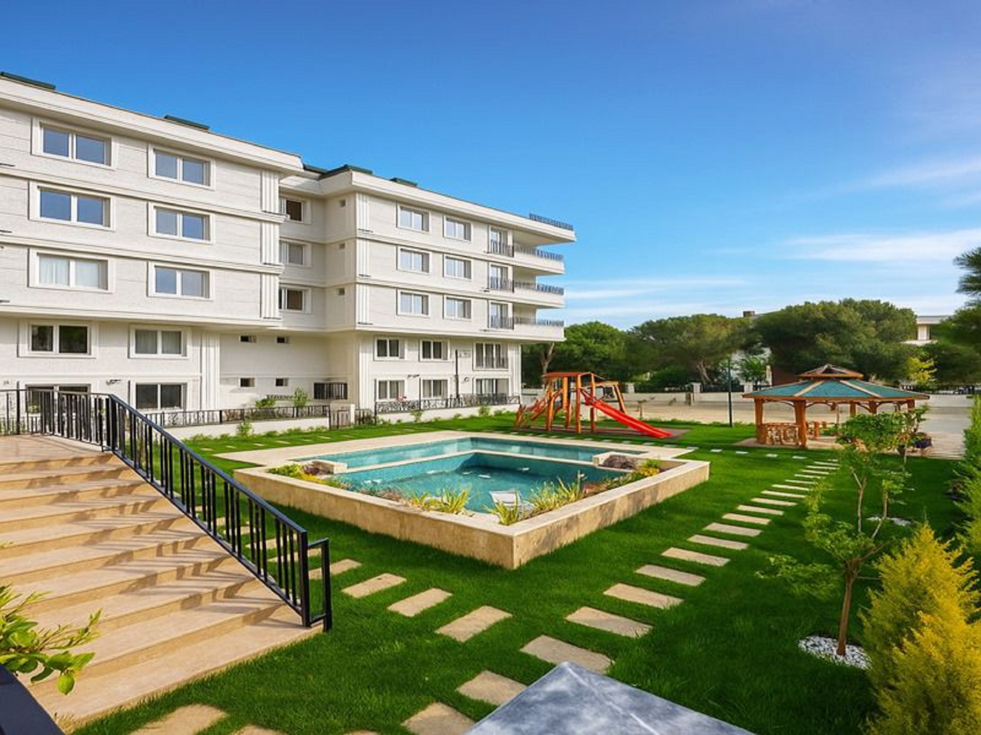 Superior Residence Apartments For Sale In Istanbul - Main view towards the complex