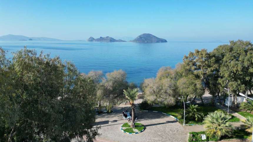 A Pretty Semi-Detached Triplex Villa In Bodrum For Sale - Sea and island views