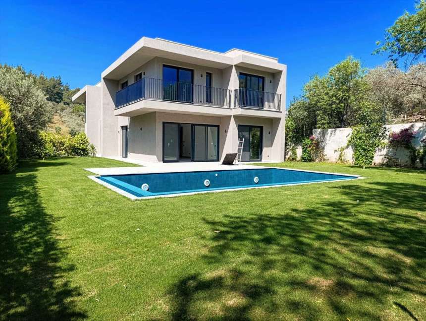 Ultra-Modern Twin Villa In Milas, Bodrum For Sale - Private pool and garden with complete privacy