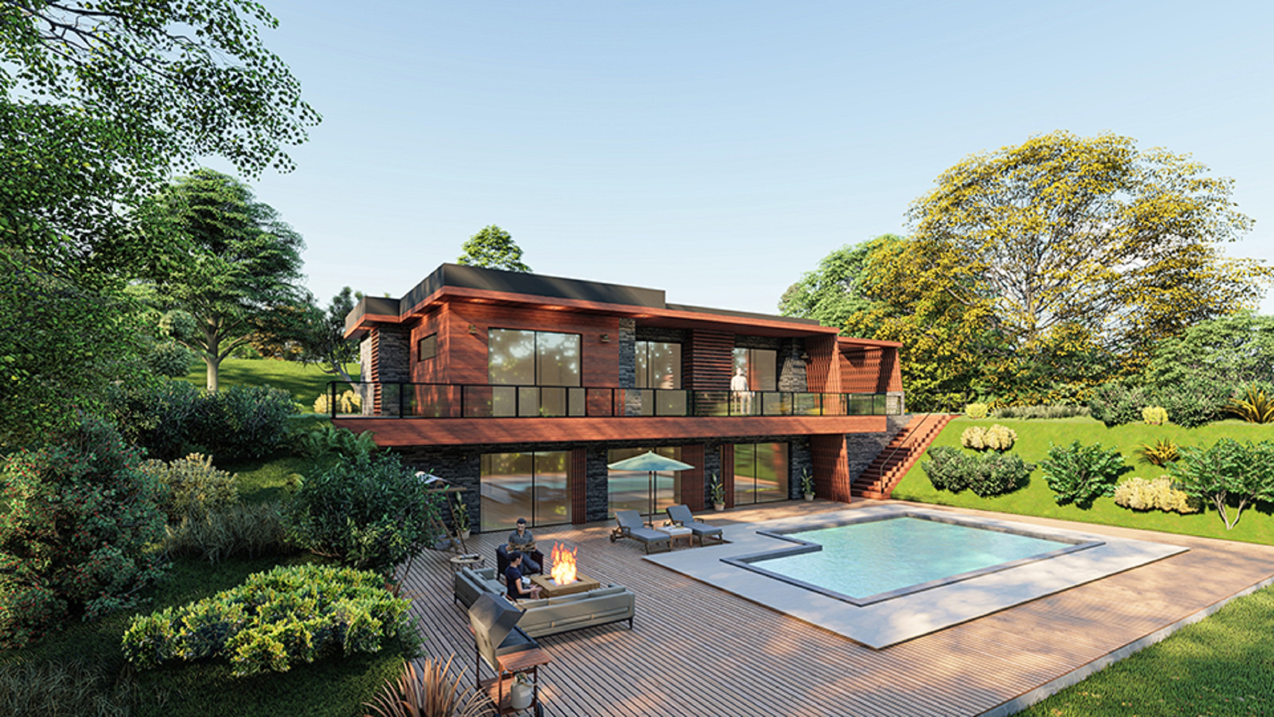 Striking Villas in Arnavutkoy, Istanbul For Sale - 4.5-bedroom option with private pool & garden