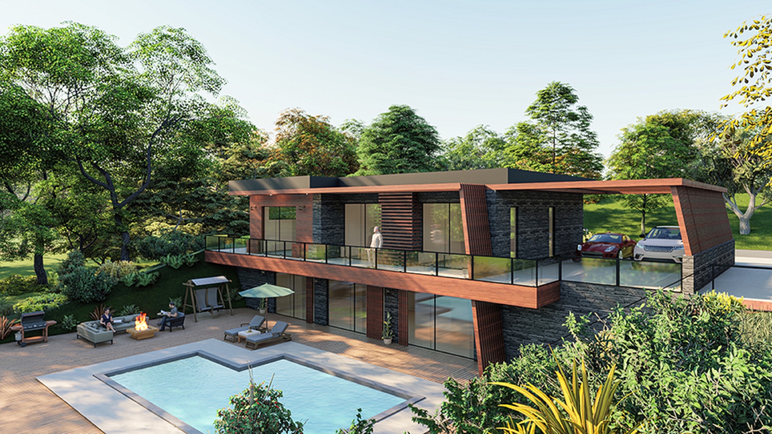 Striking Villas in Arnavutkoy, Istanbul For Sale - Smart home properties with private pools and gardens