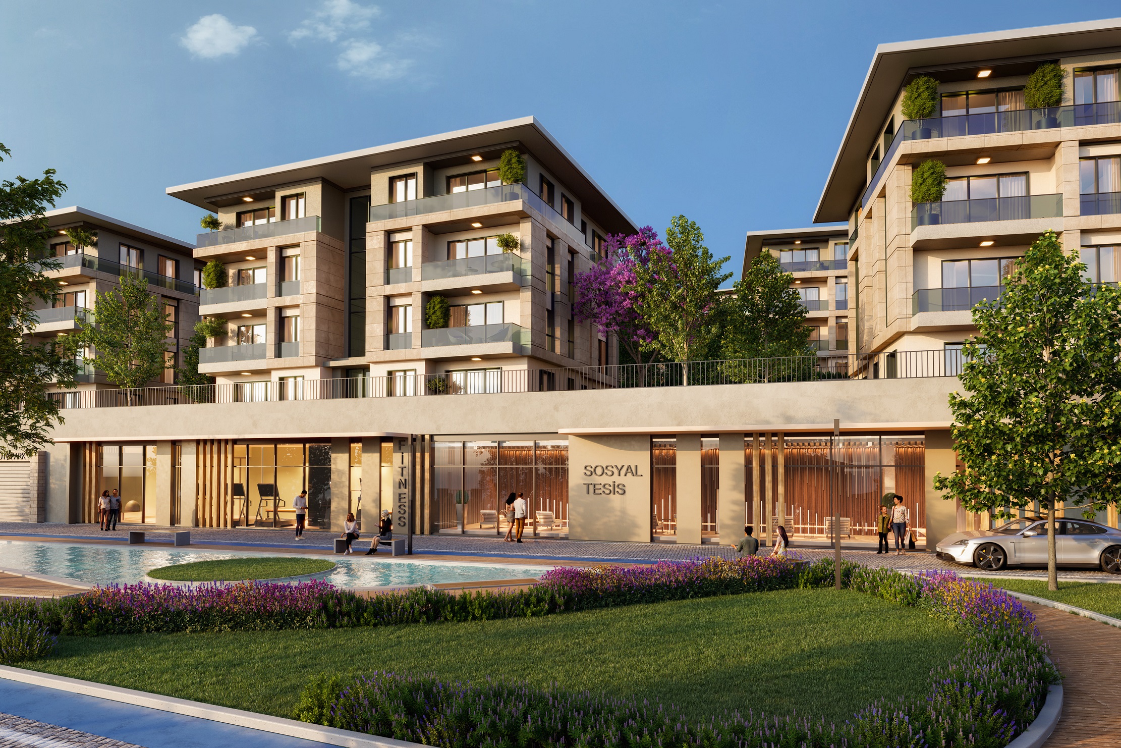 Upscale Properties In Istanbul For Sale - On-site facilities on the complex