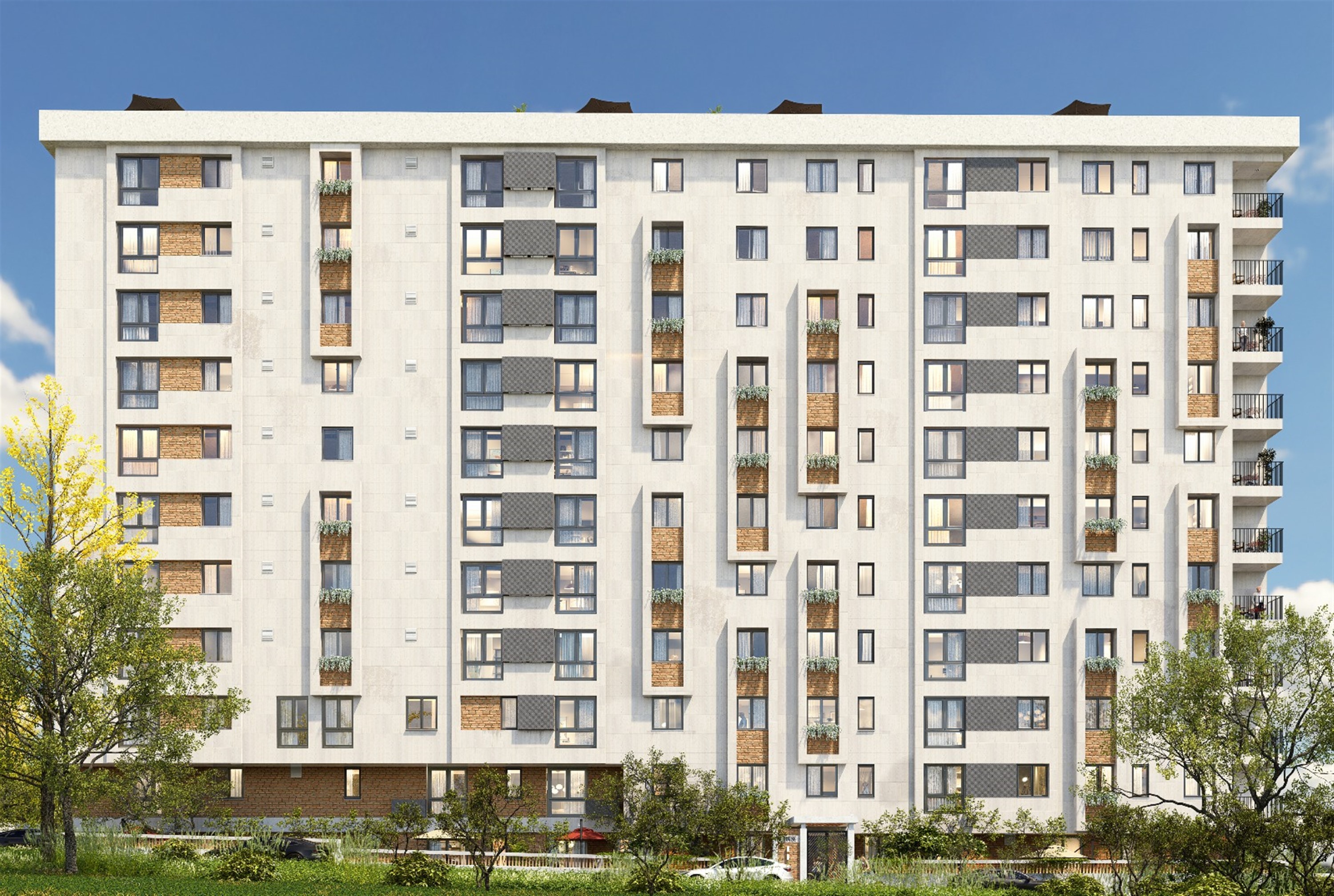 Off-Plan Istanbul Apartment For Sale - A simplistic block of apartments