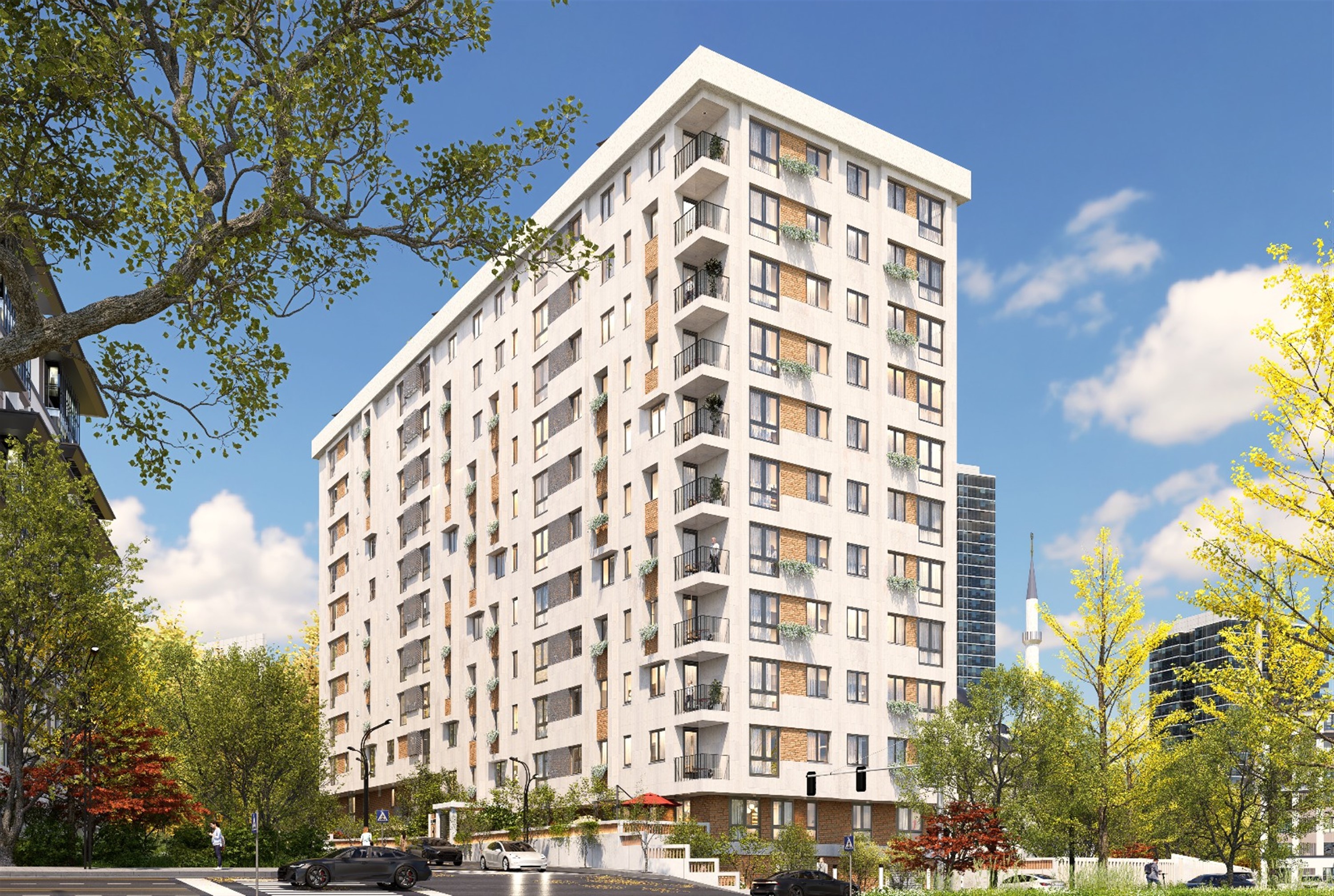 Off-Plan Istanbul Apartment For Sale - A modern complex of one and two-bedroom properties