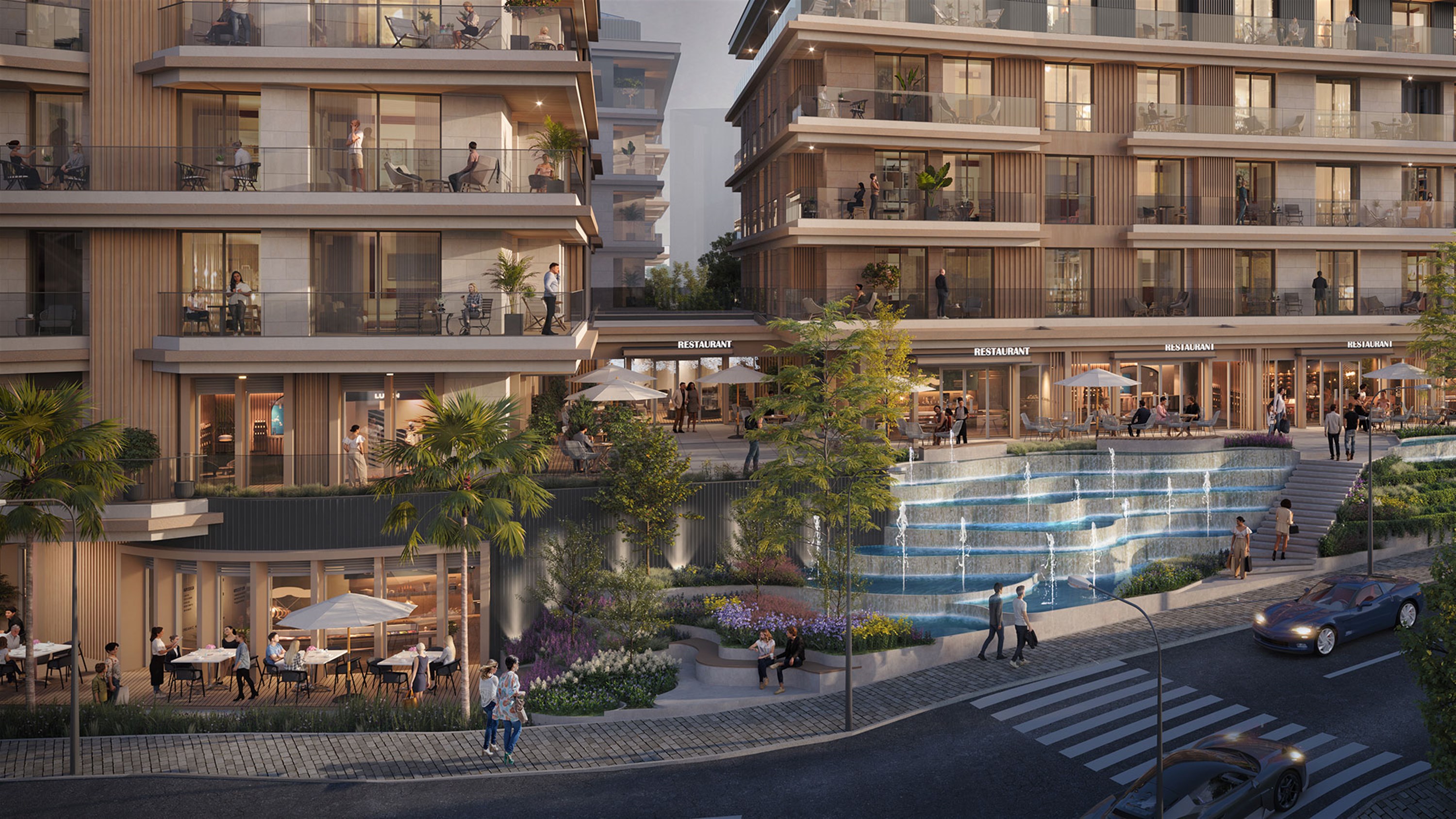 Investment Residence Apartments For Sale In Sisli, Istanbul - Stores, cafes and restaurants on-site