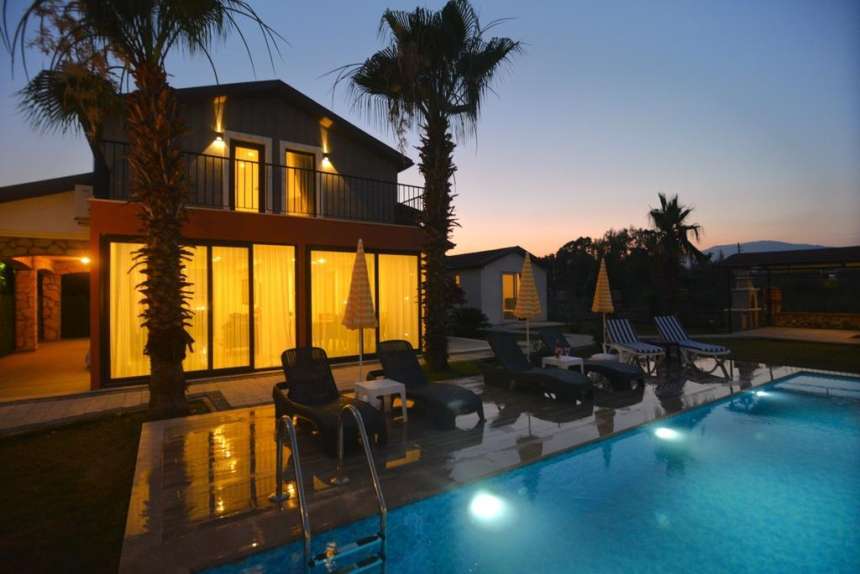 An Immaculate Fethiye Investment Property For Sale - Ambient lighting throughout the property and exterior