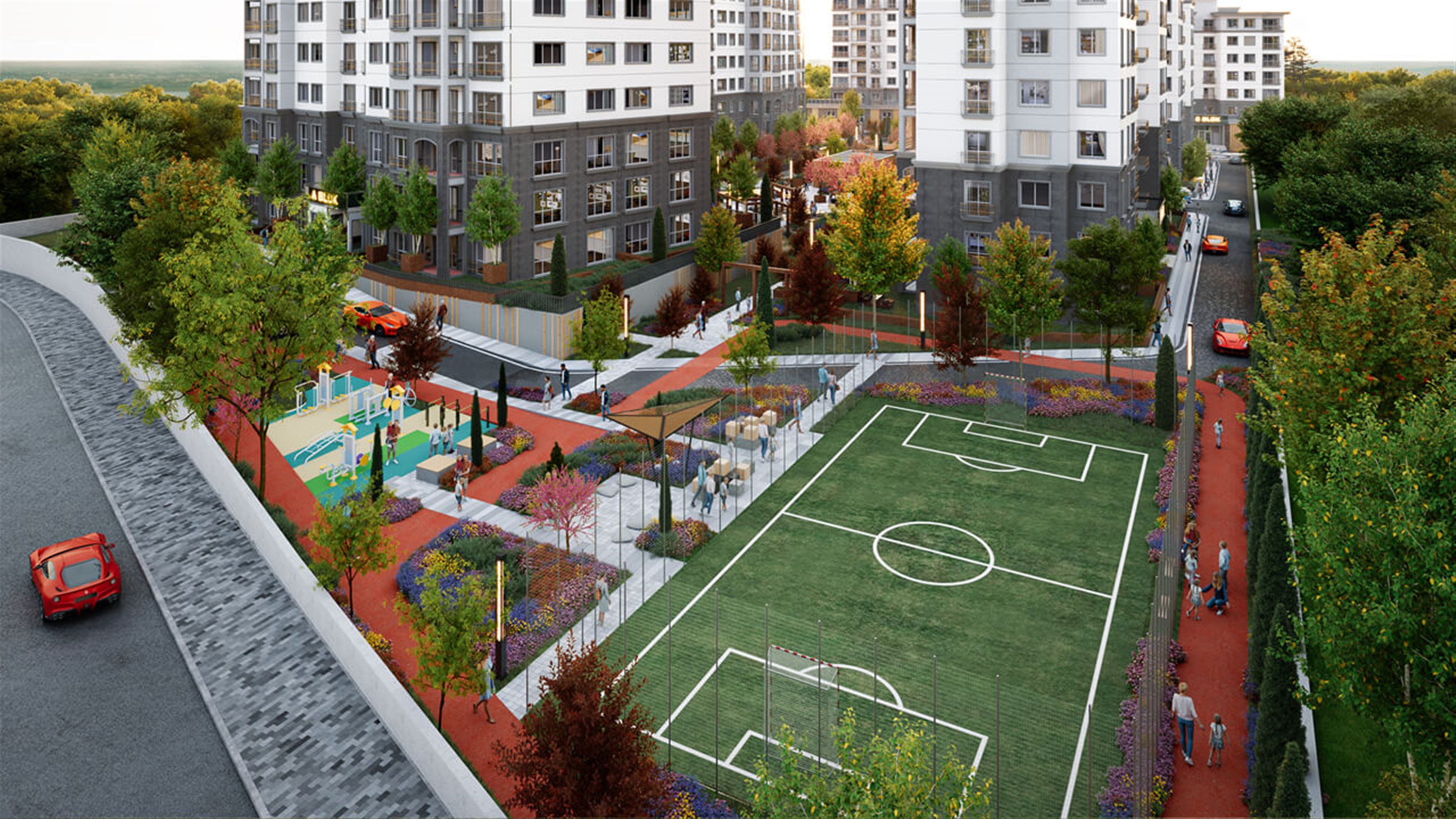 Modern Investment Property For Sale - Basketball courts and football fields