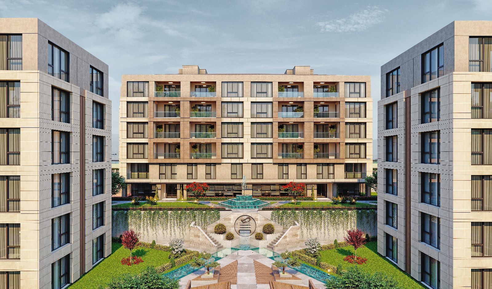 Impressive Off-Plan Istanbul Properties For Sale - A modern complex with large social exterior areas and facilities