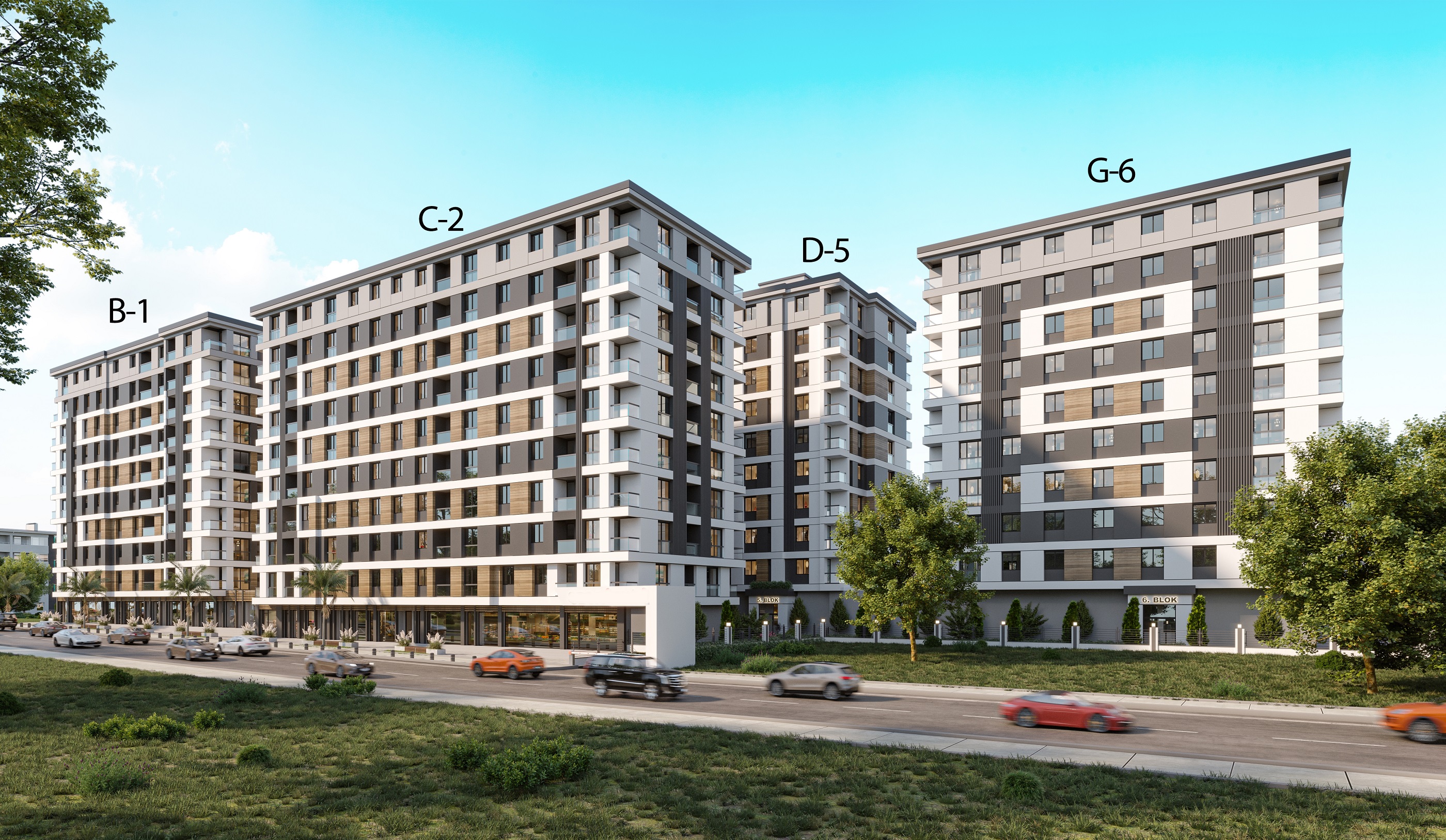 Istanbul Residence Apartments For Sale - Main view of the complex
