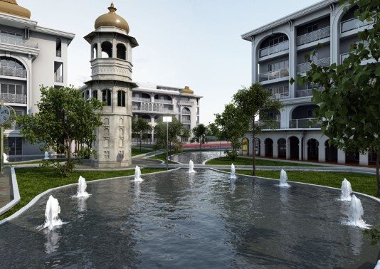 Luxury Grand Apartments for Sale in Istanbul - Excellent Facilites - complex view