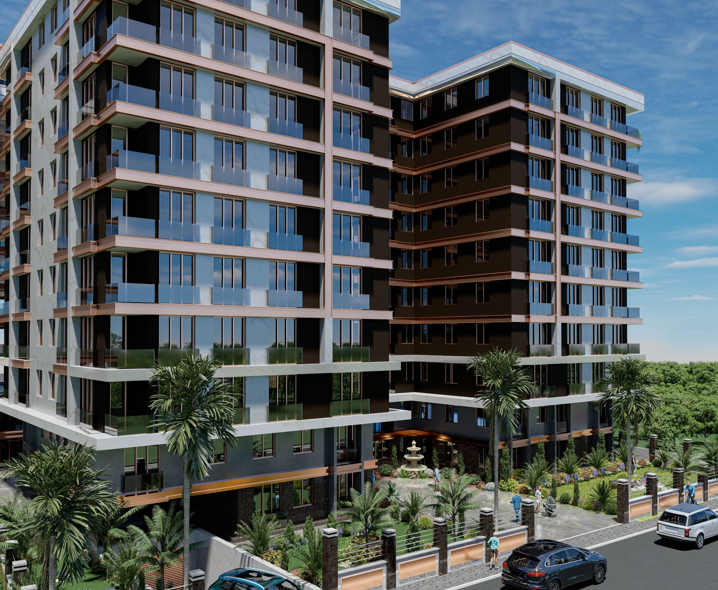 Innovative Istanbul Property For Sale in Avcilar - Low-rise blocks with landscaped gardens