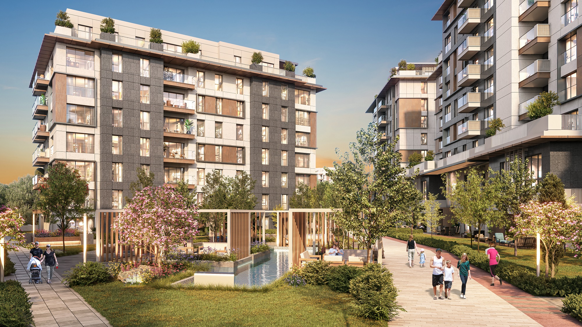 Impressive Off-Plan Properties In Bahcesehir, Istanbul For Sale - A modern complex and social gardens