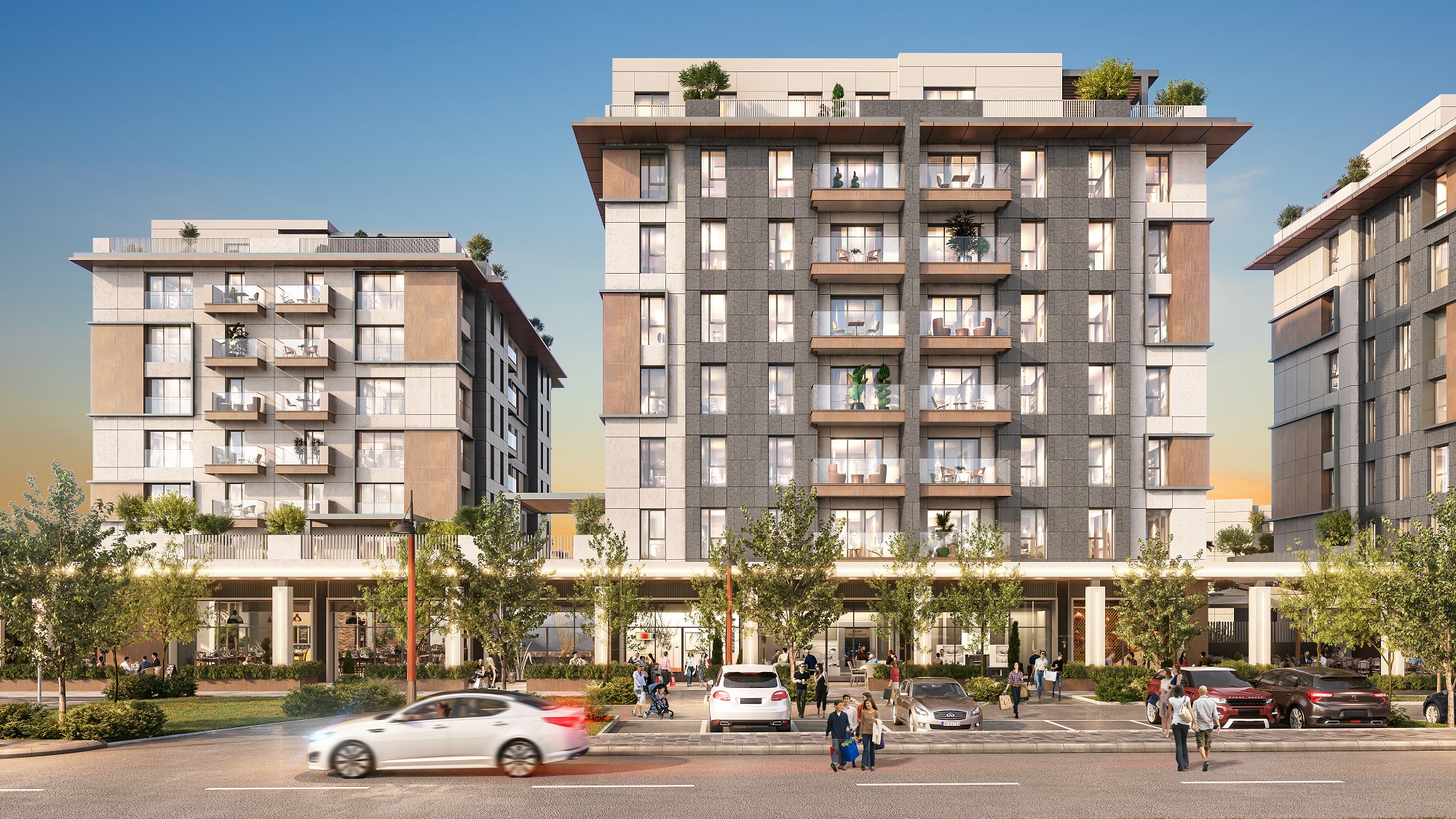 Impressive Off-Plan Properties In Bahcesehir, Istanbul For Sale - A modern complex of residence properties