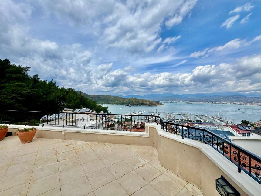 A Renovated Sea-View Fethiye Property For Sale - Fantastic vistas from the terrace