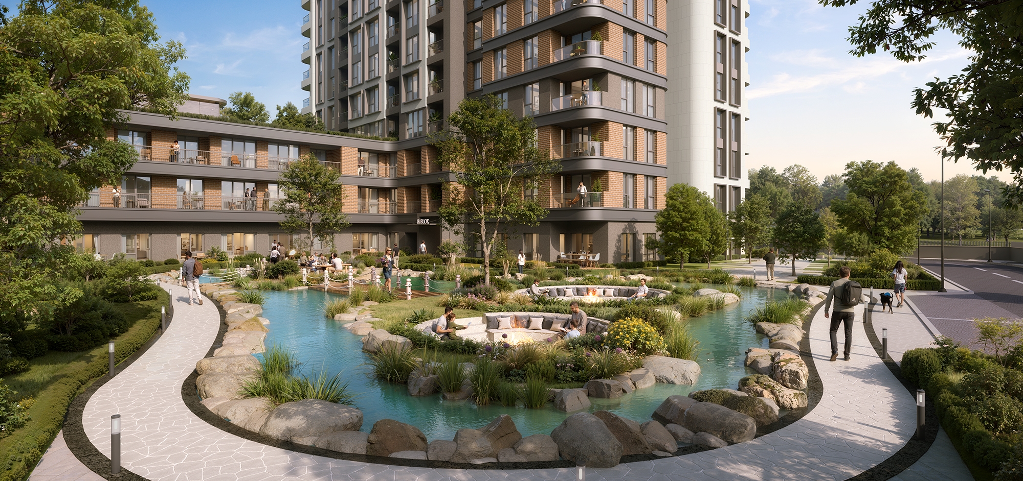 Exceptional Istanbul Residence Apartments For Sale - Landscaped social gardens