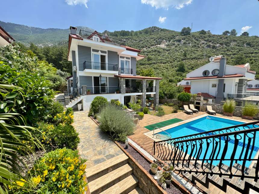 A Serene Investment Property In Fethiye For Sale - View from the terrace above the garage