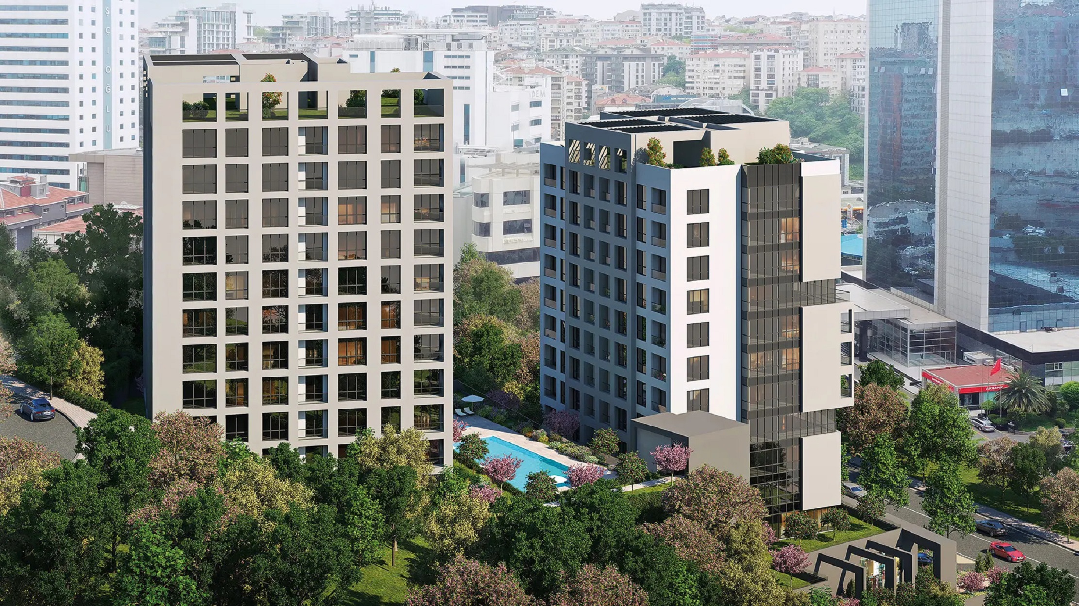 Impressive Istanbul City Centre Properties For Sale - Main view of the luxury complex