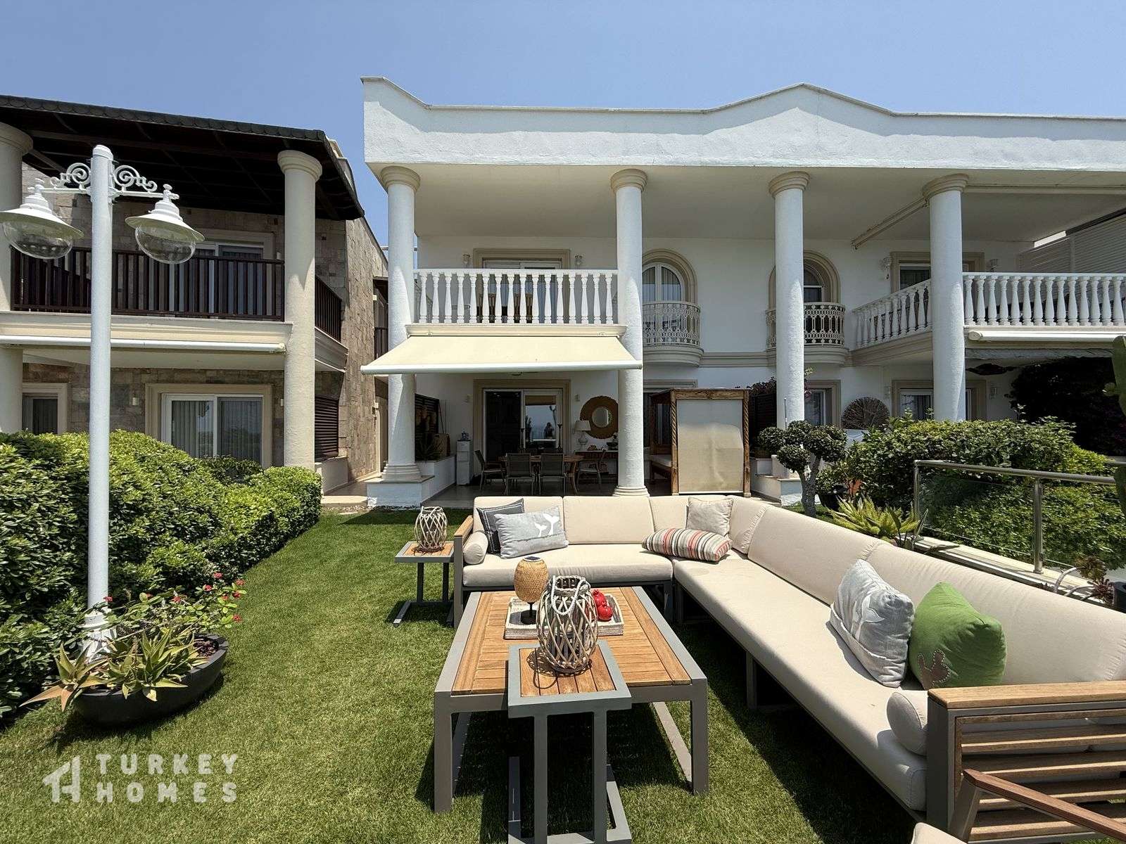 Luxurious Seafront Property For Sale In Kadikalesi, Bodrum - Manicured garden