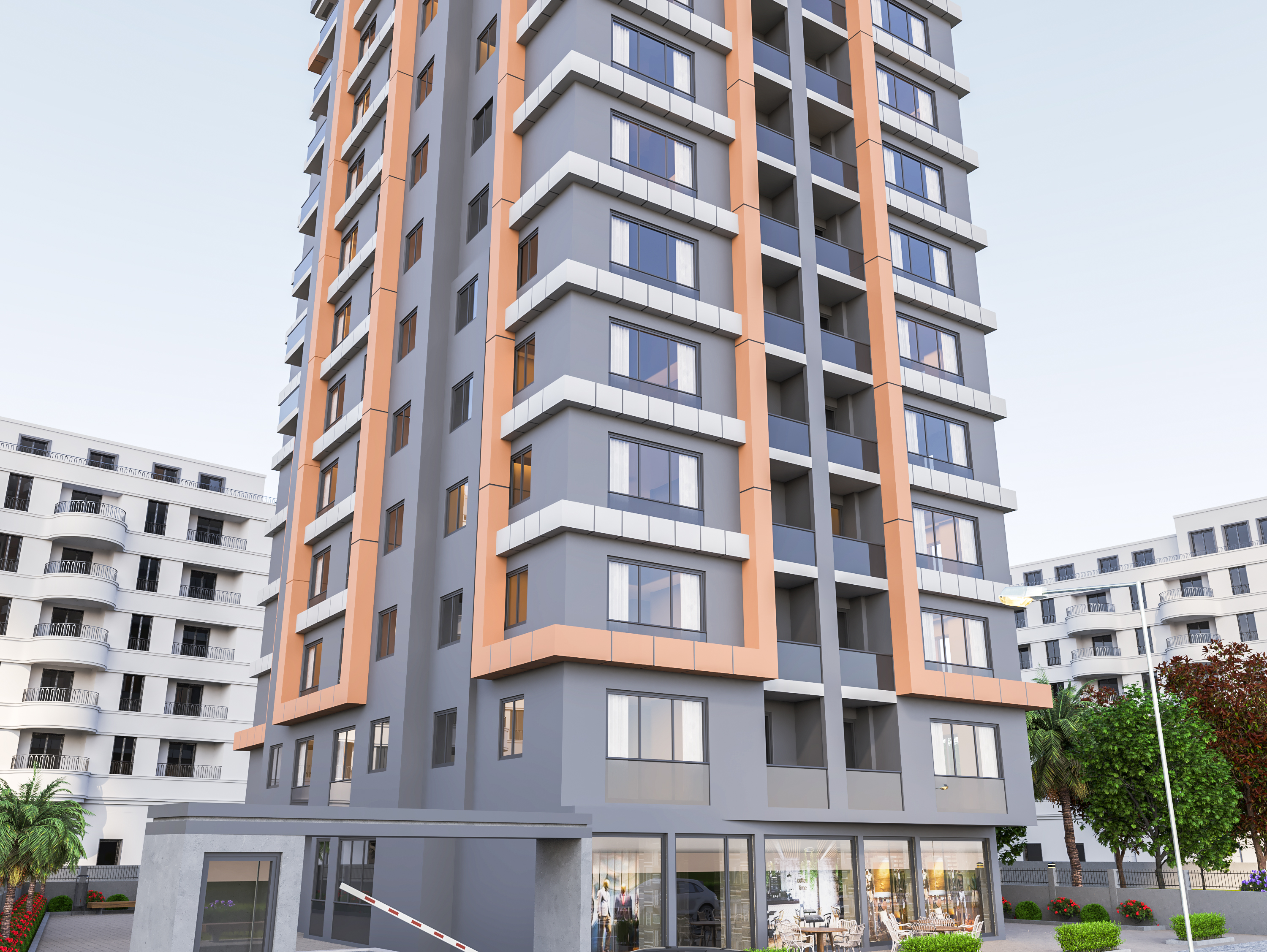 Lakeside Off-Plan Istanbul Property For Sale - Single tower of residential apartments