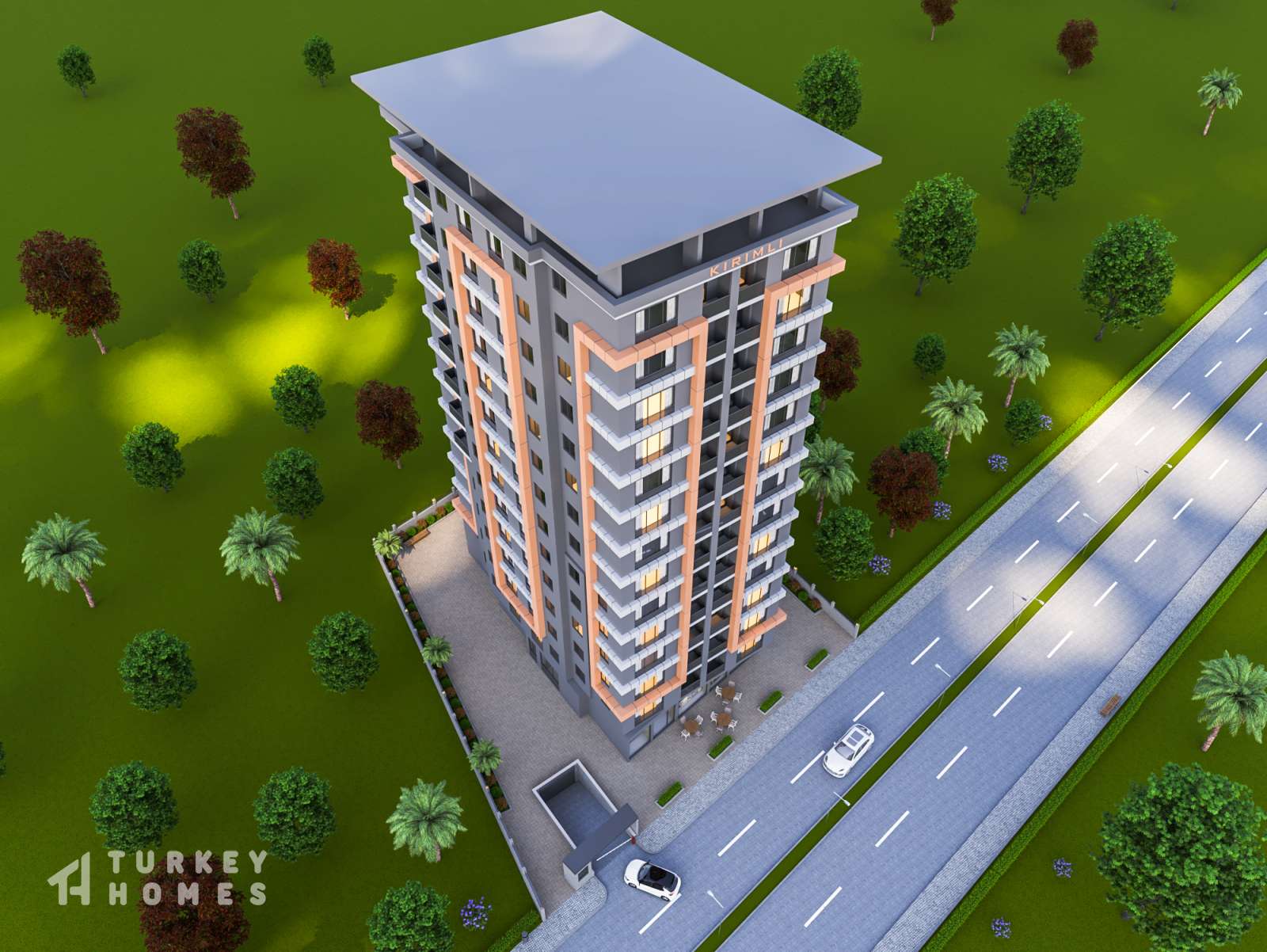 Lakeside Off-Plan Istanbul Property For Sale - Arial view of the complex