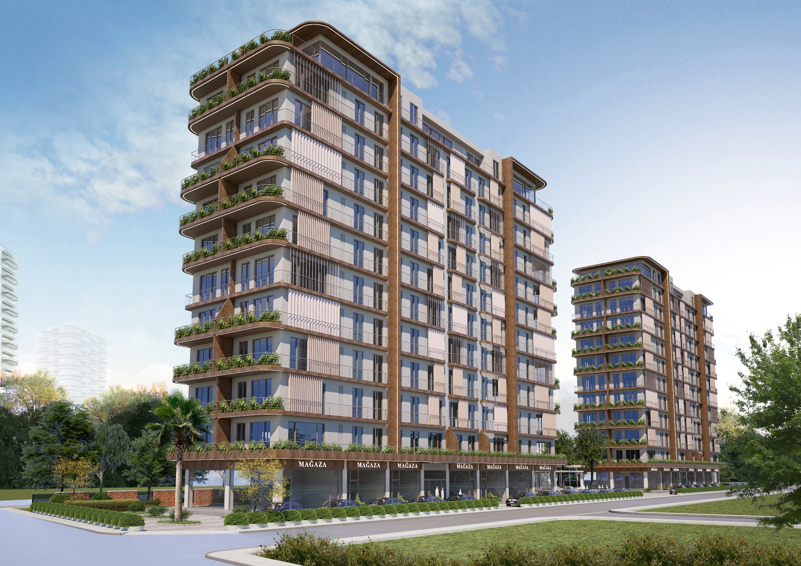 Distinctive Istanbul Apartments In Kagithane For Sale - Main view of the complex