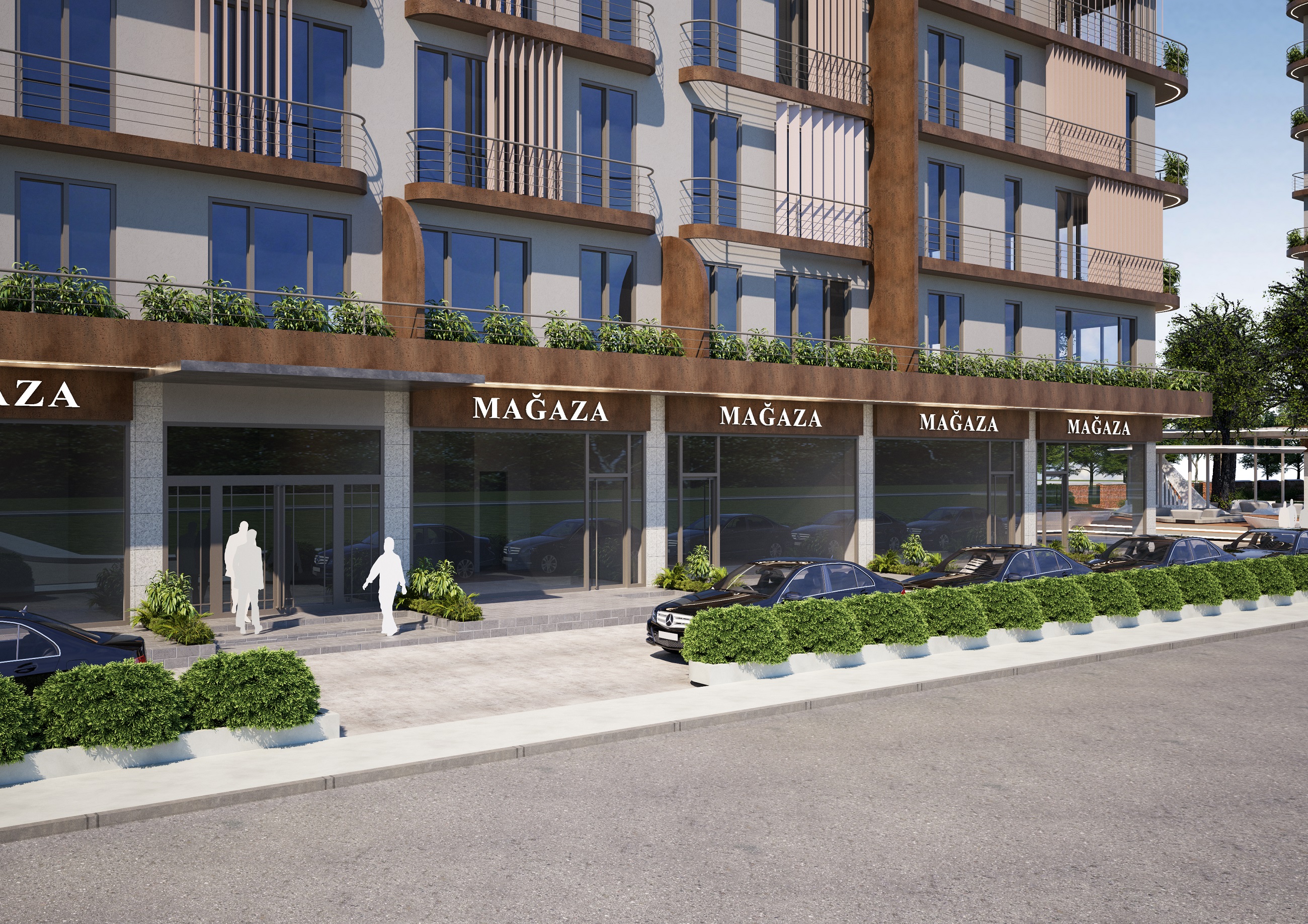 Distinctive Istanbul Apartments In Kagithane For Sale - Ground floor restaurants and cafes
