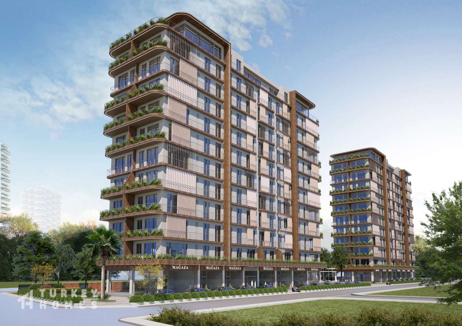 Distinctive Istanbul Apartments In Kagithane For Sale - Main view of the complex