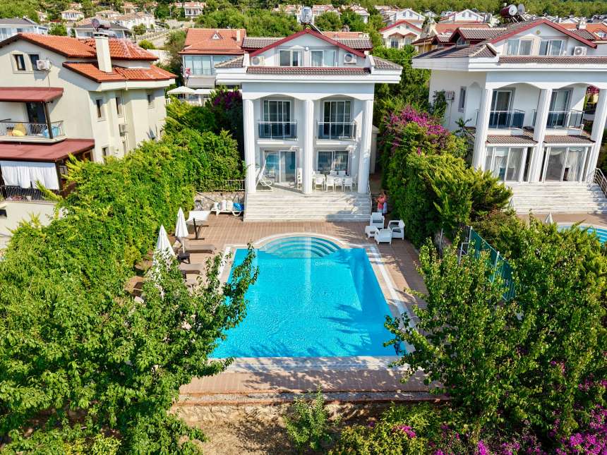 Meticulous Fethiye Property For Sale – Main view of the spacious villa
