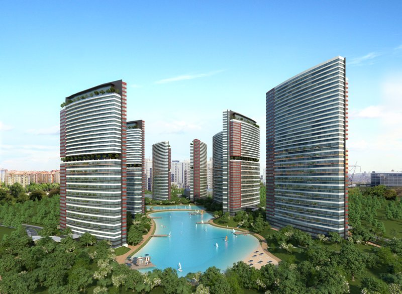 Bahcesehir Luxury Apartments For Sale - Complex view