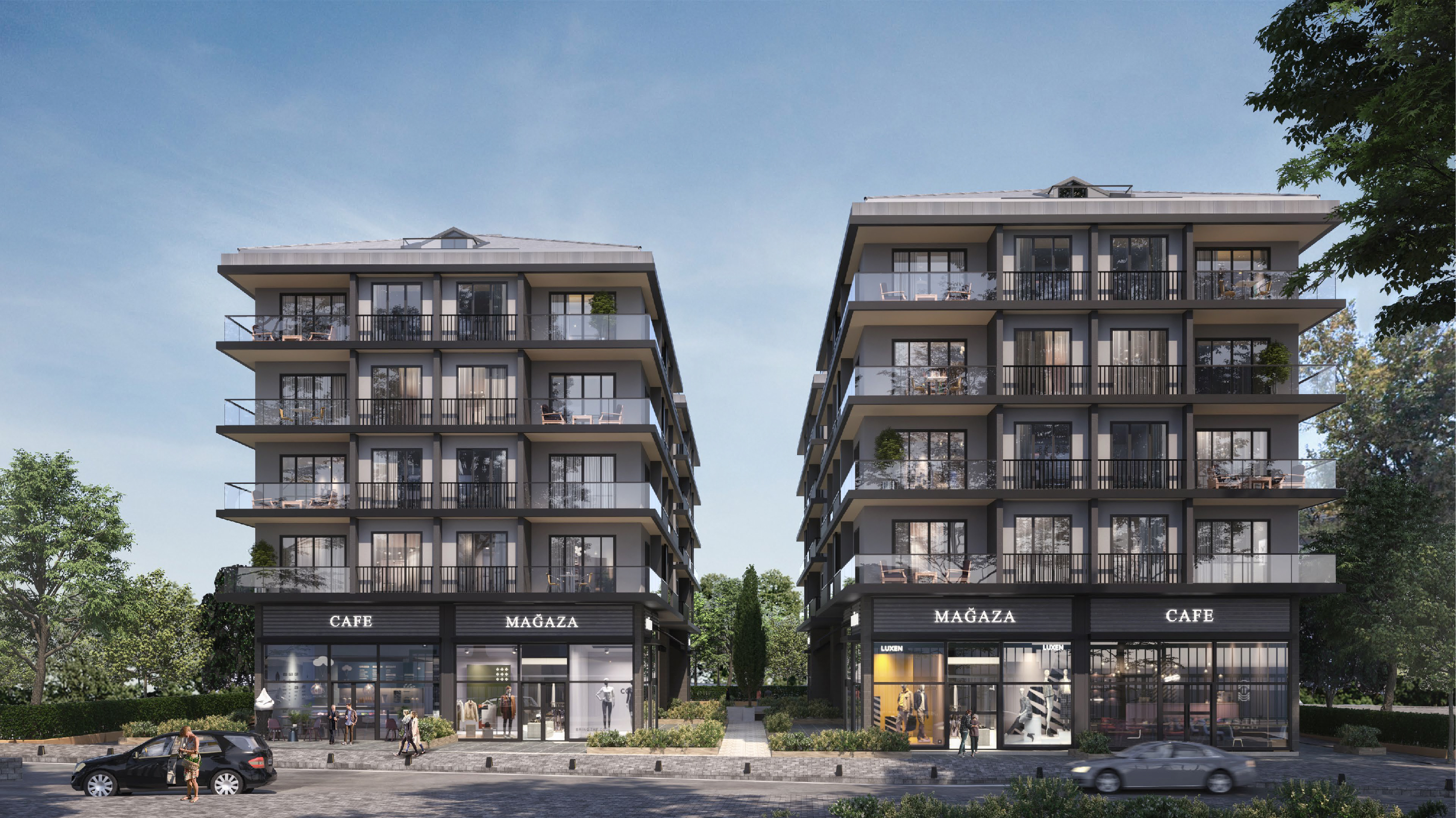 Sizeable Istanbul Duplex Apartments For Sale In Kagithane - Modern residential apartment complex