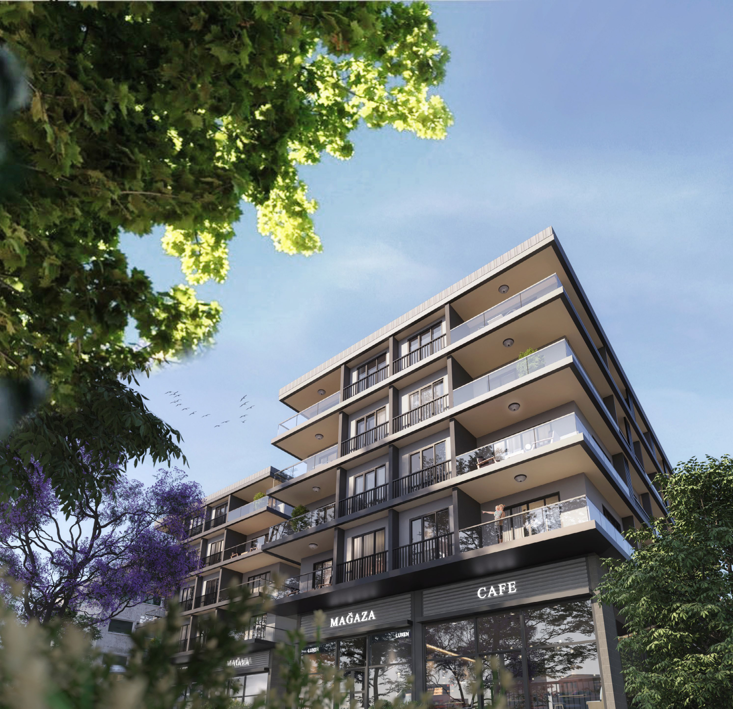 Sizeable Istanbul Duplex Apartments For Sale In Kagithane - Balconies or terraces