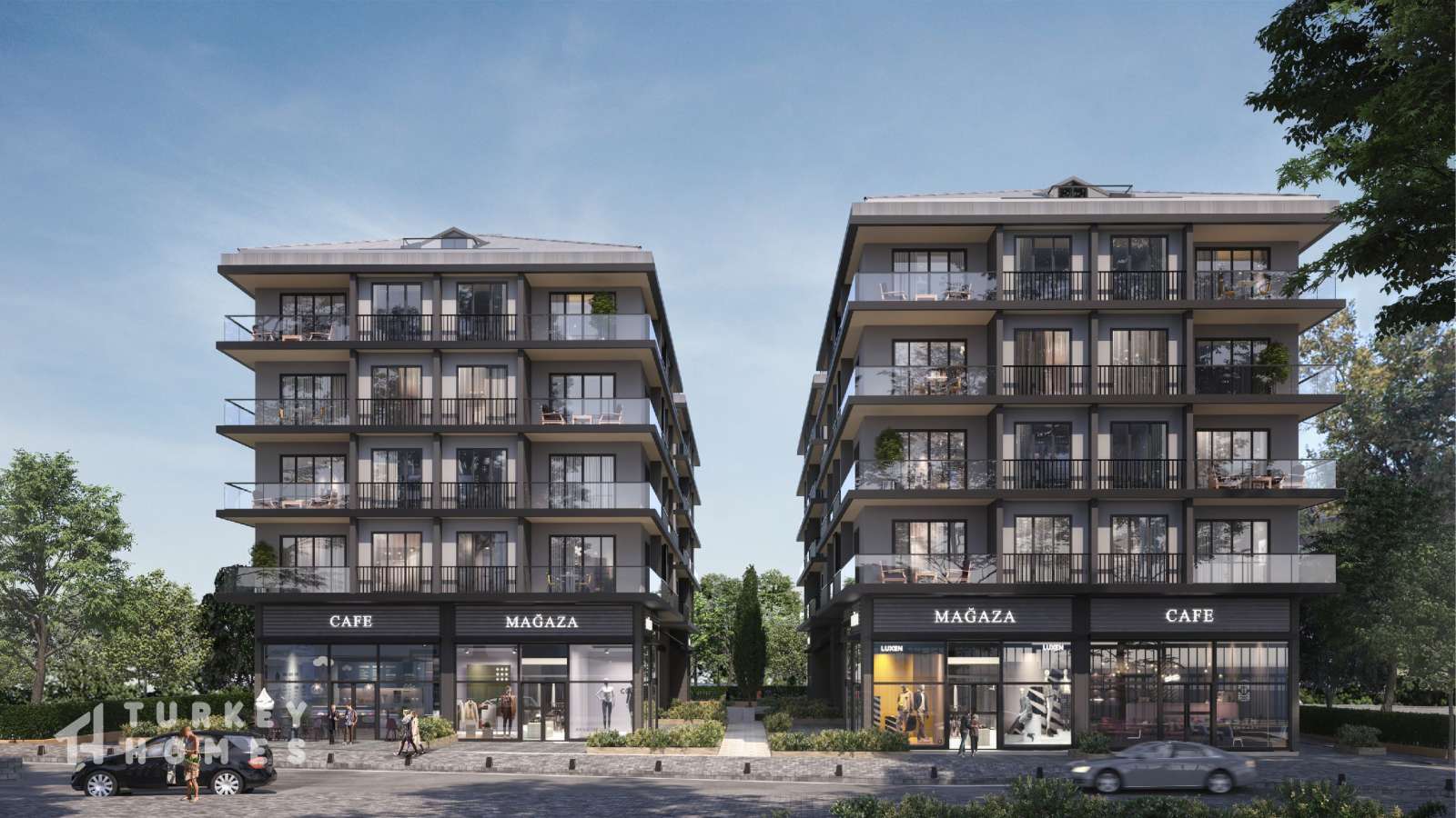 Sizeable Istanbul Duplex Apartments For Sale In Kagithane - Modern residential apartment complex