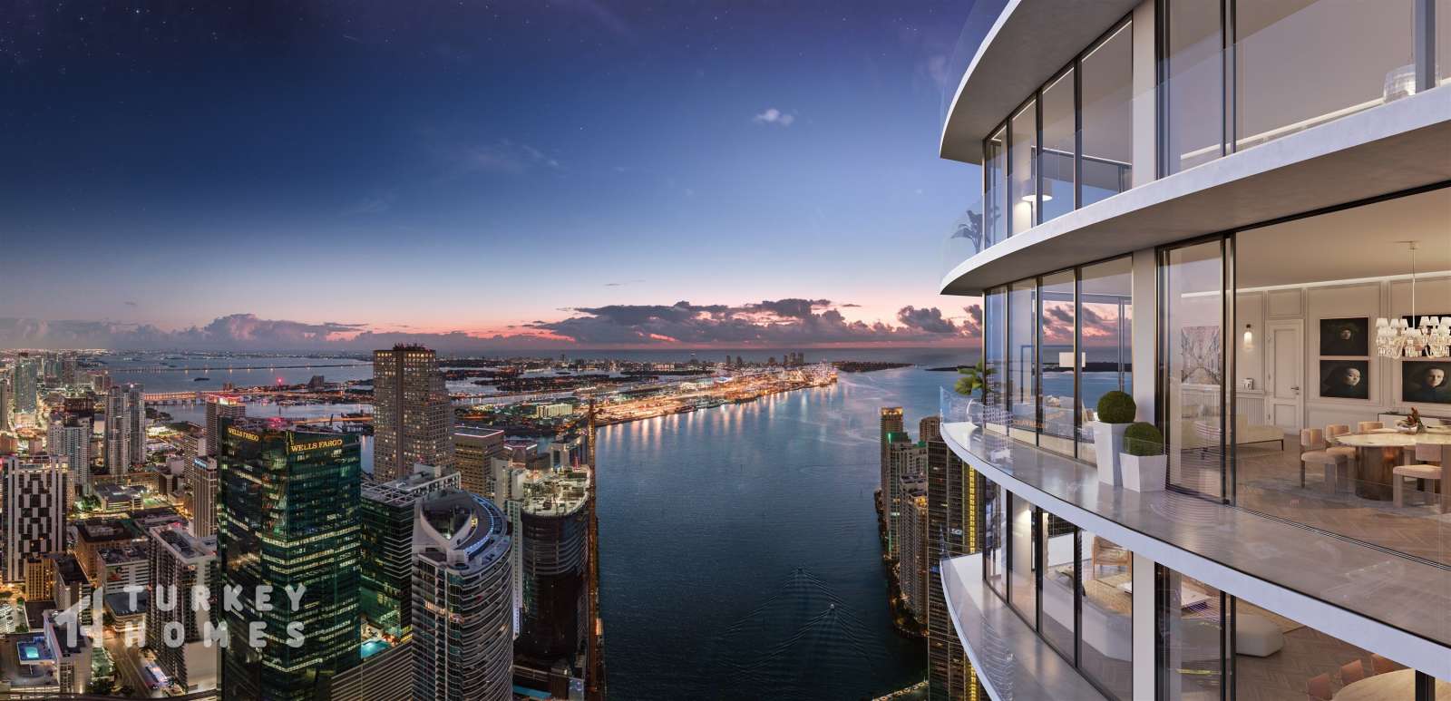 Incredible Ocean View Residence Properties For Sale In Brickell, Miami - Sun terraces with ocean views