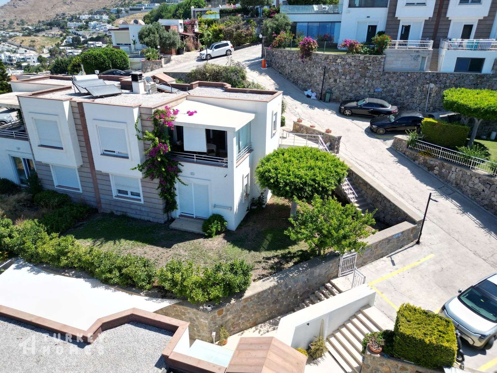 Sea And Sunset View Reverse Duplex In Bodrum For Sale - Property and private garden