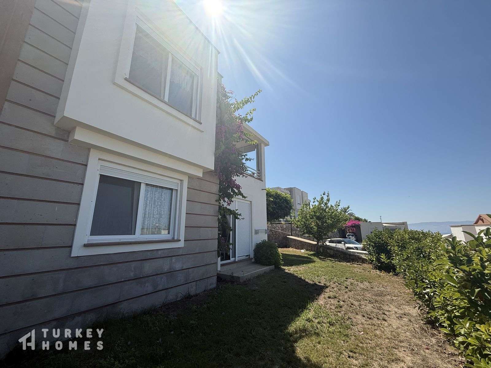 Sea And Sunset View Reverse Duplex In Bodrum For Sale - Established private garden