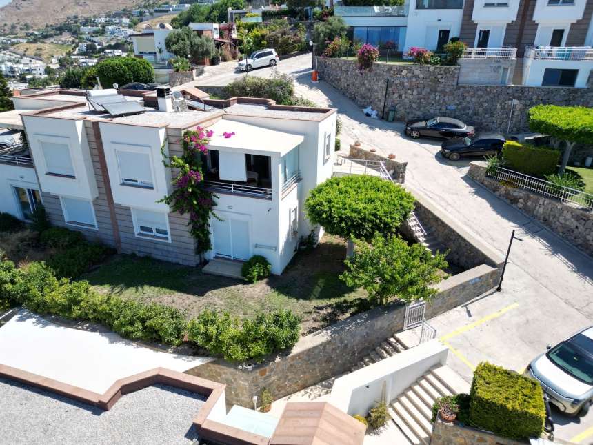 Sea And Sunset View Reverse Duplex In Bodrum For Sale - Property and private garden
