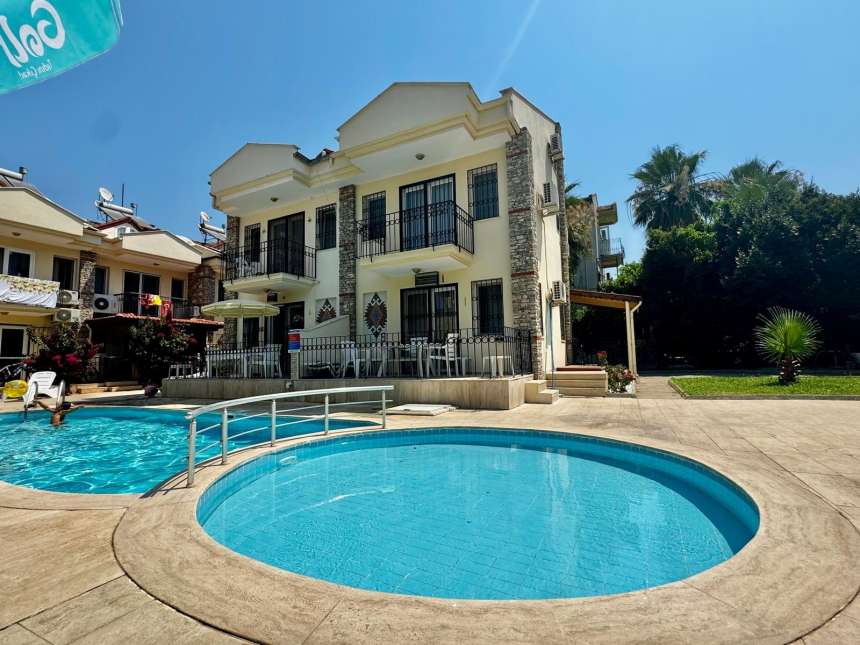 Ready-To-Move Semi-Detached Villa For Sale In Fethiye - Swimming pools and sun terraces