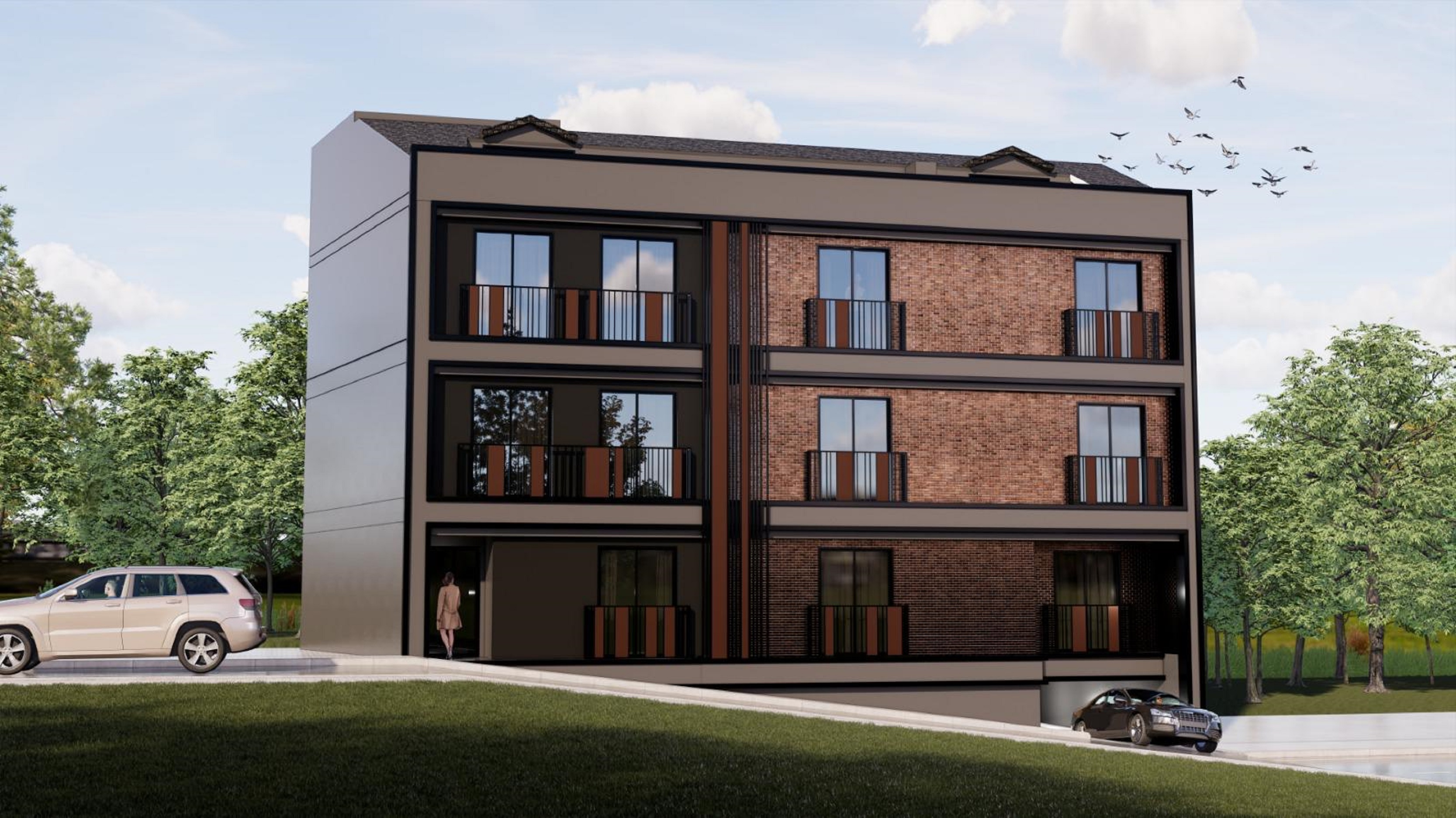 Prestigious City Centre Apartments In Istanbul For Sale - Secure garage parking