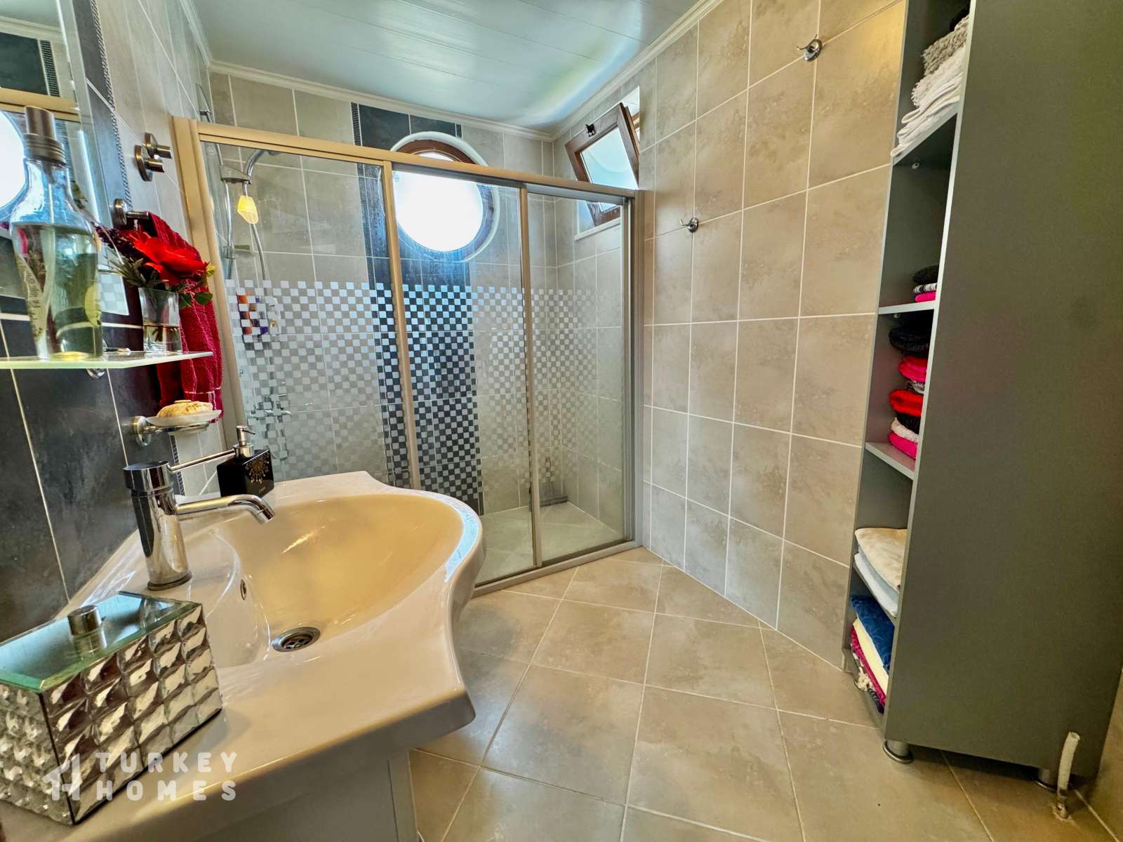 Ornate Detached Villa In Fethiye For Sale - Family bathroom