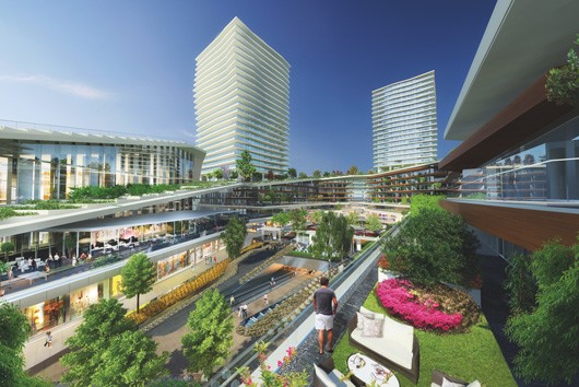 Luxury Istanbul City Centre Apartments For Sale -Home Office Concept - Complex view