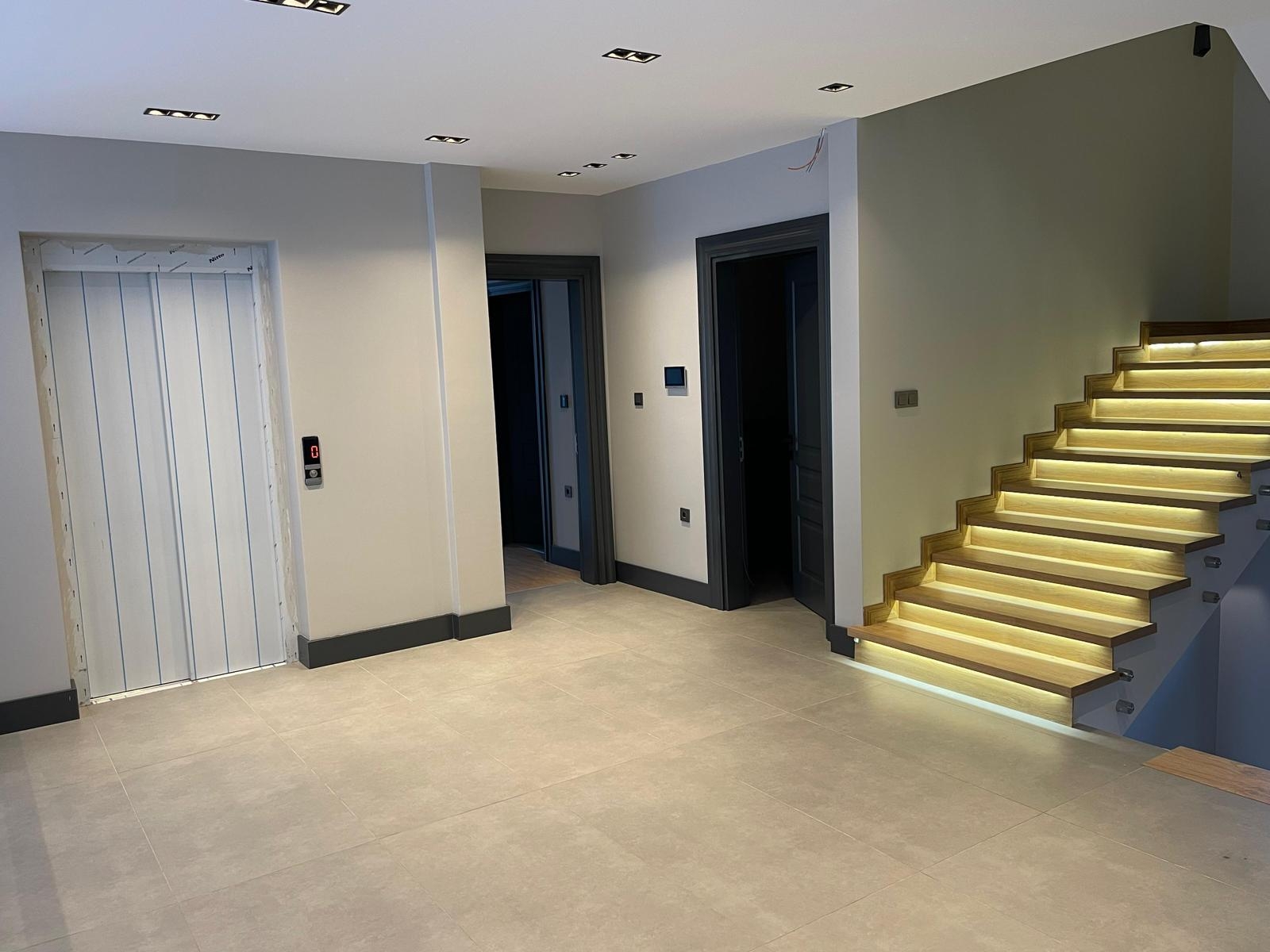 Magnificent Istanbul Property For Sale In Buyukcekmece - Open spaces with lit stairs