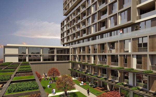 	 Investment Apartments For Sale In Istanbul - Close To The Airport - Complex view