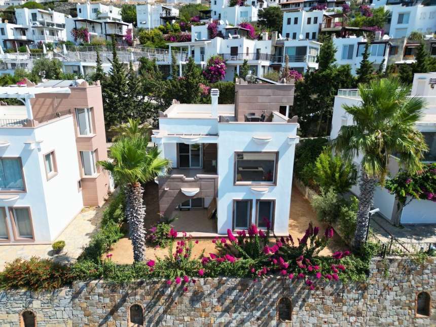Sea View Bodrum Villa For Sale In Koyunbaba, Gumusluk - Main view of the villa